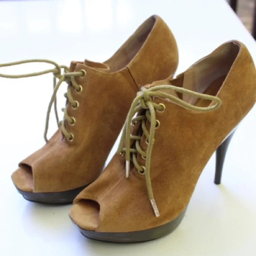 Michael Kors peep toe booties - Picture 3 of 15